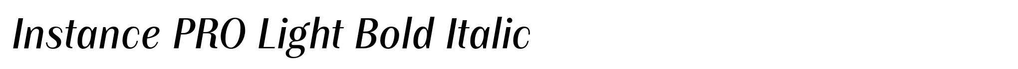 Instance PRO Light Bold Italic image